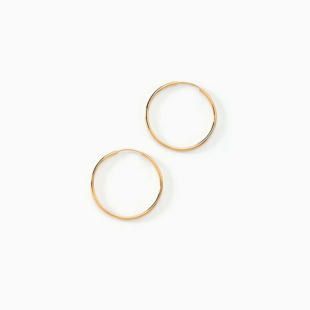 Créoles Dominae Or Jaune - Boucles d'oreilles créoles Femme | Histoire d’Or
