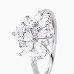 Bague Marquis Or Blanc Oxyde De Zirconium - Bagues solitaires Femme | Histoire d&rsquo;Or