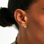 Boucles D'Oreilles Puces Solaria Plaqu&eacute; Or Jaune Oxyde De Zirconium - Boucles d'oreilles fantaisie Femme | Histoire d&rsquo;Or