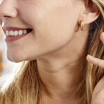 Cr&eacute;oles Gaia Plaqu&eacute; Or Jaune - Boucles d'oreilles cr&eacute;oles Femme | Histoire d&rsquo;Or