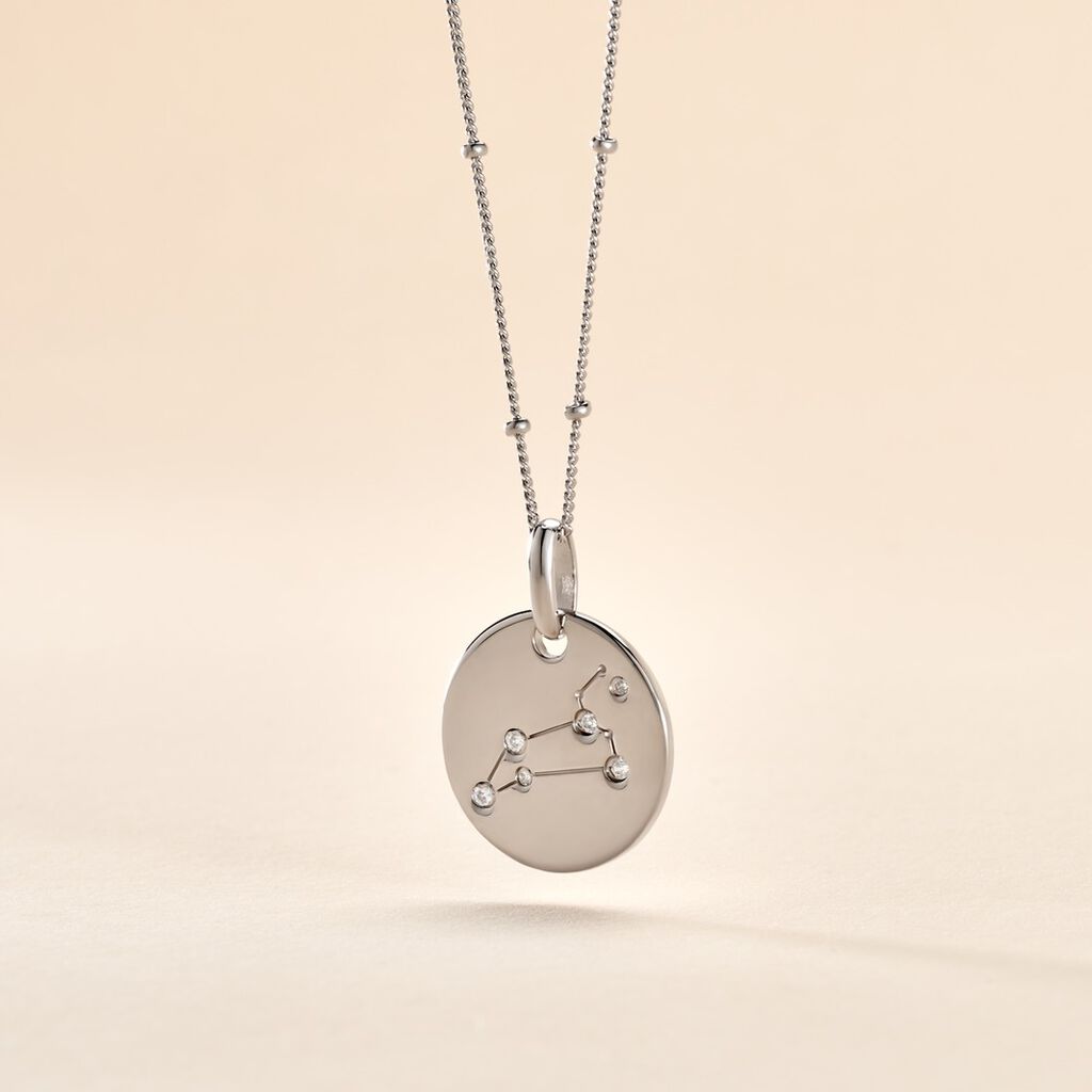 Collier Astr Argent Oxydes De Zirconium - Colliers Zodiaque Femme | Histoire d&rsquo;Or