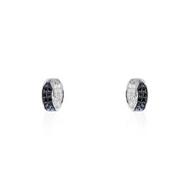 Boucles D'oreilles Puces Urania Or Blanc Diamant - Clous d'oreilles Femme | Histoire d’Or