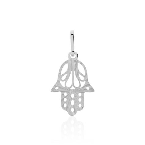 Pendentif Fatima Or Blanc - Pendentifs Famille | Histoire d’Or