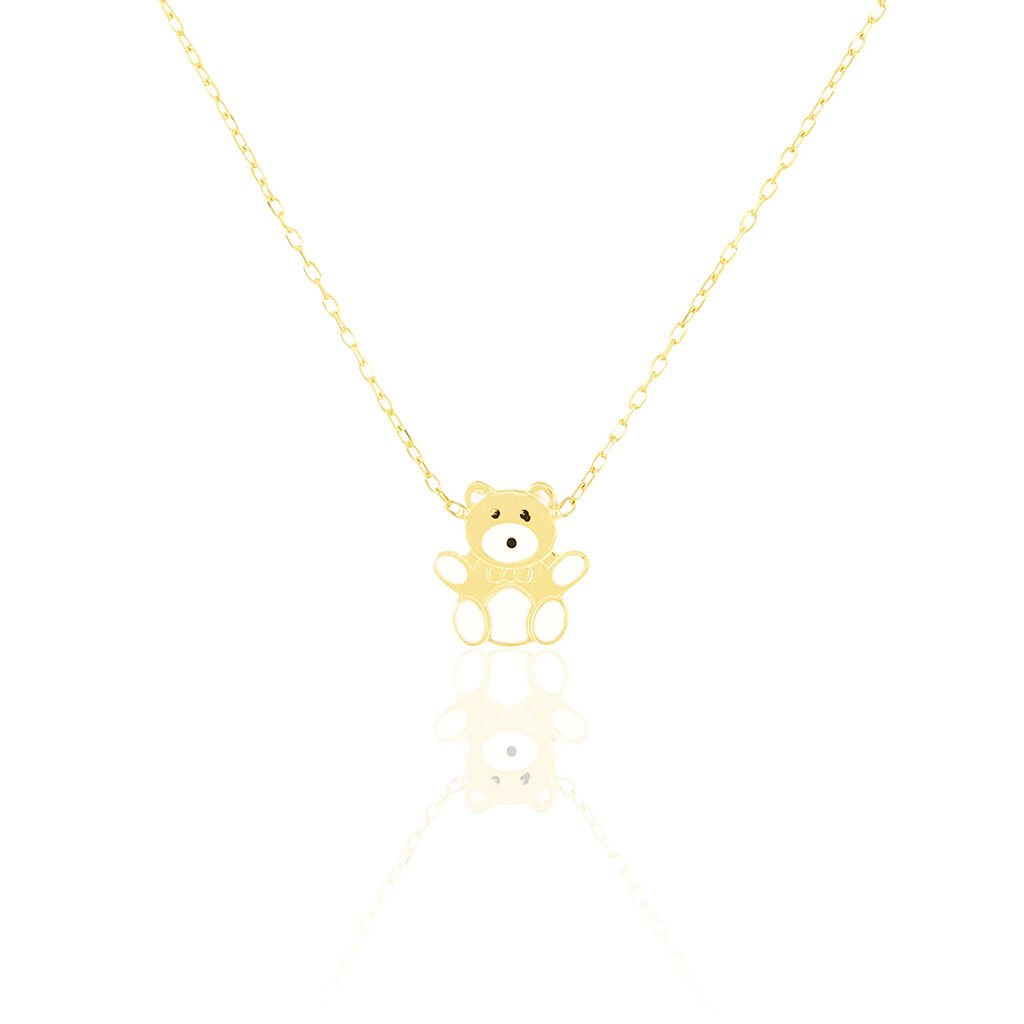 Collier Mae Ourson Or Jaune - Colliers Enfant | Histoire d&rsquo;Or