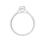 Bague Solitaire Fiona Or Blanc Diamant Synthetique - Bagues solitaires Femme | Histoire d&rsquo;Or
