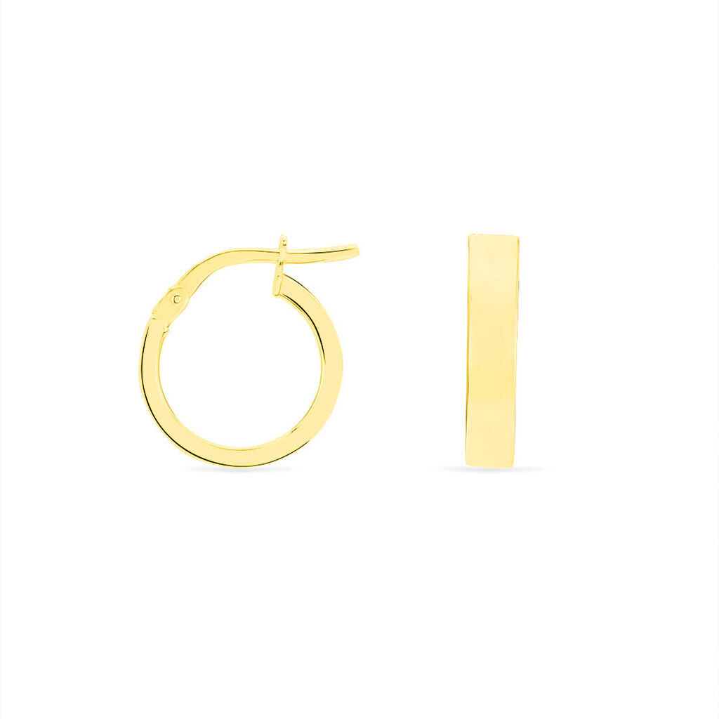 Créoles Cody Or Jaune - Boucles d'oreilles créoles Femme | Histoire d’Or