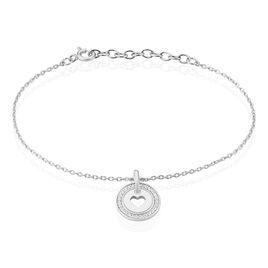 Bracelet Xaveria Argent Rhodie Oxyde - Bracelets Coeur Femme | Histoire d’Or