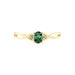 Bague Or Jaune Cassie Emeraude Et Diamant - Bagues solitaires Femme | Histoire d’Or