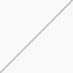 Cha&icirc;ne Imad Maille Gourmette Or Blanc - Chaines Femme | Histoire d&rsquo;Or