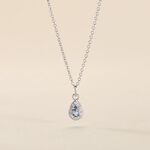 Collier Court Argent Blanc Tania Oxyde De Zirconium - Ras de cou Femme | Histoire d&rsquo;Or