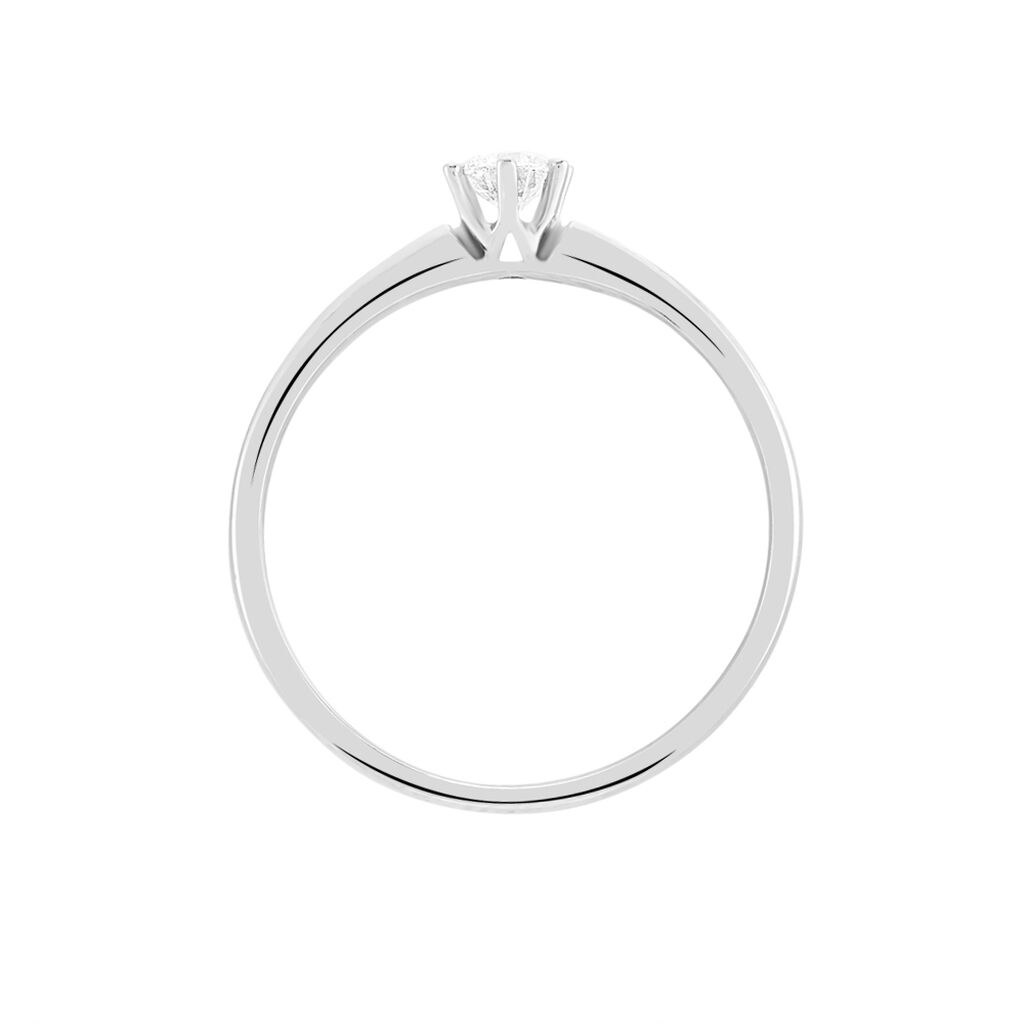 Bague Solitaire Samantha Or Blanc Diamant - Bagues solitaires Femme | Histoire d’Or