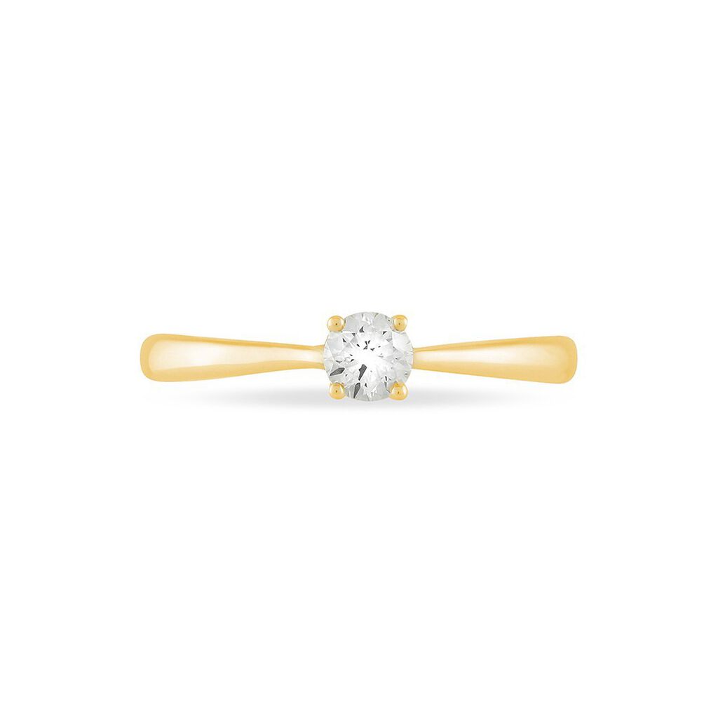 Bague Solitaire Victoria Or Jaune Diamant - Bagues solitaires Femme | Histoire d’Or
