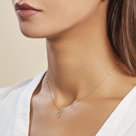 Pendentif Eudocie Coeur Lettre Or Jaune - Pendentifs Coeur Famille | Histoire d’Or