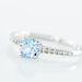 Bague Or Blanc Manon Topaze Oxydes De Zirconium - Bagues solitaires Femme | Histoire d’Or