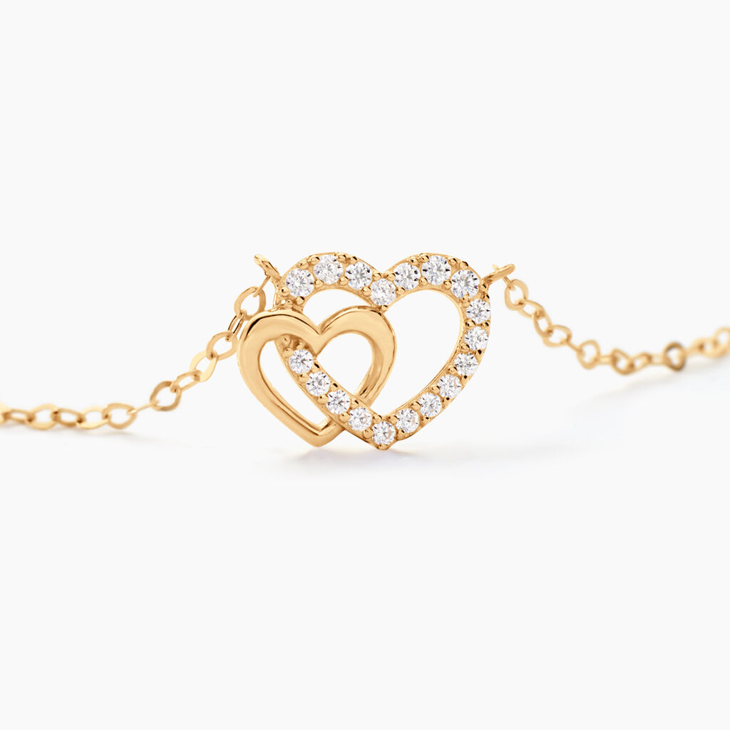 Collier Donaldina Or Jaune Oxyde De Zirconium - F&ecirc;te des m&egrave;res Femme | Histoire d&rsquo;Or
