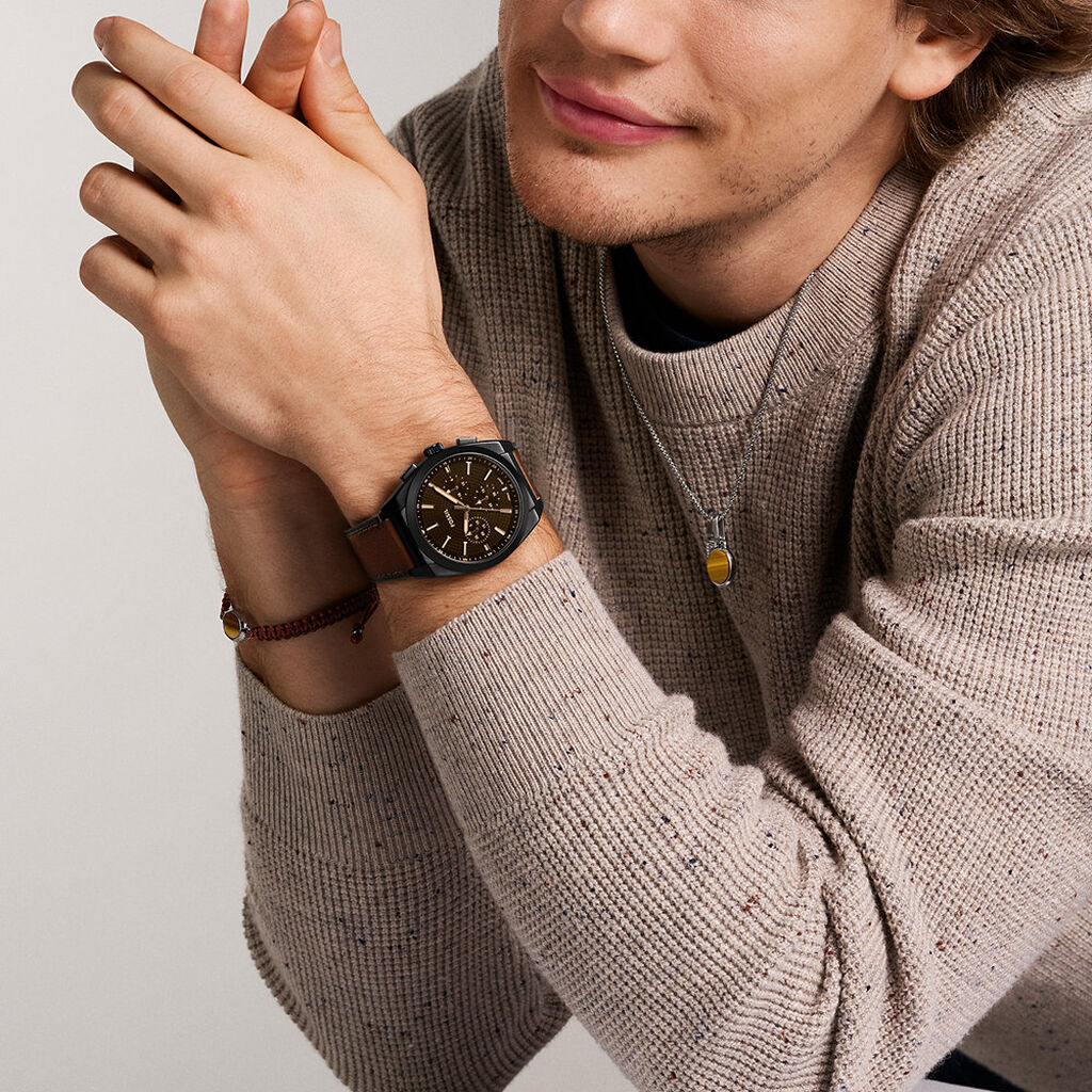 Montre Fossil Everett Noir - Montres Homme | Histoire d’Or