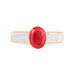 Bague Crista Or Rose Rubis Et Diamant - Bagues solitaires Femme | Histoire d’Or