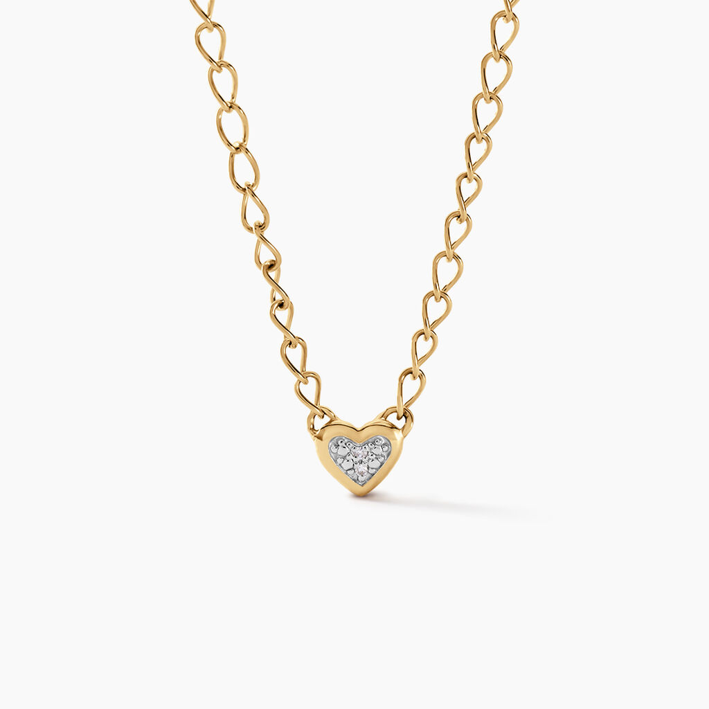 Collier Mahe Or Jaune Diamant - Colliers Femme | Histoire d’Or