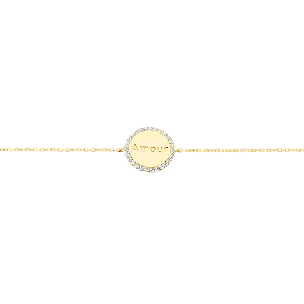 Bracelet Levon Or Jaune Oxyde De Zirconium - Bracelets Femme | Histoire d&rsquo;Or