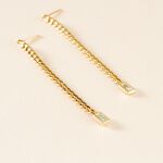Boucles D'oreilles Pendantes Chain Or Jaune Topaze - Boucles d'oreilles pendantes Femme | Histoire d&rsquo;Or