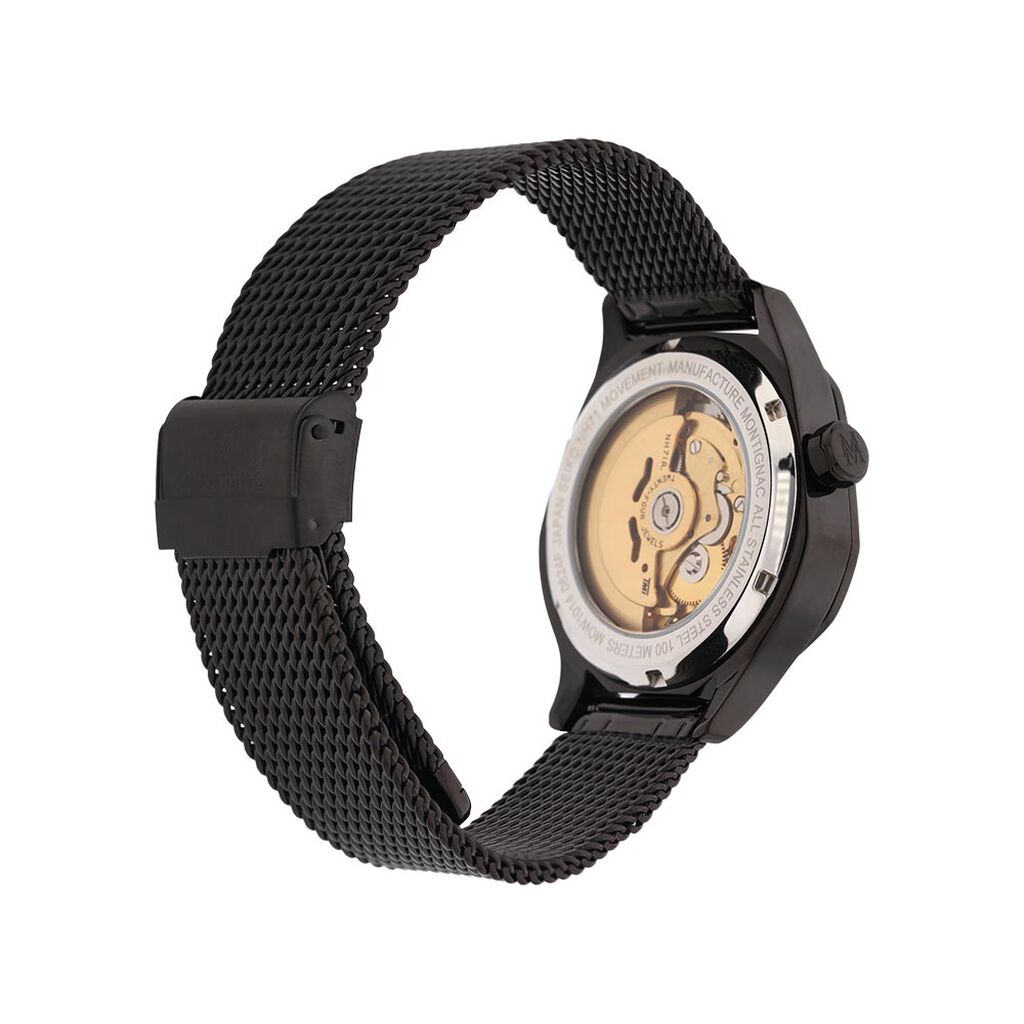 Montre Montignac Geometric Automatique Doré - Montres Homme | Histoire d’Or