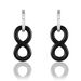 Boucles D'oreilles Pendantes Celinia Argent Blanc Céramique Et Oxyde - Boucles d'oreilles fantaisie Femme | Histoire d’Or