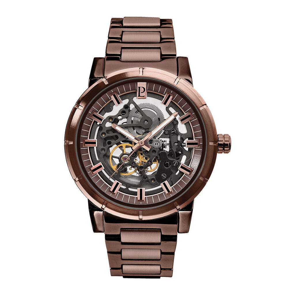 Montre Pierre Lannier Automatic Marron - Montres Homme | Histoire d’Or
