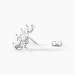 Boucles D'Oreilles Puces Glow Up Argent Blanc Oxyde De Zirconium - Boucles d'oreilles fantaisie Femme | Histoire d&rsquo;Or