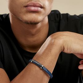 Bracelet Acier Blanc Moris Oxyde De Zirconium - Bracelets fantaisie Homme | Histoire d’Or