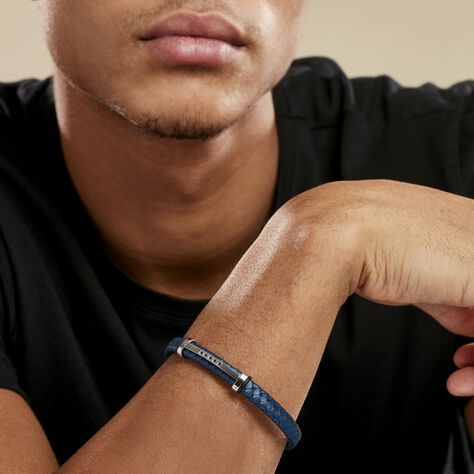 Bracelet Acier Blanc Moris Oxyde De Zirconium - Bracelets fantaisie Homme | Histoire d’Or