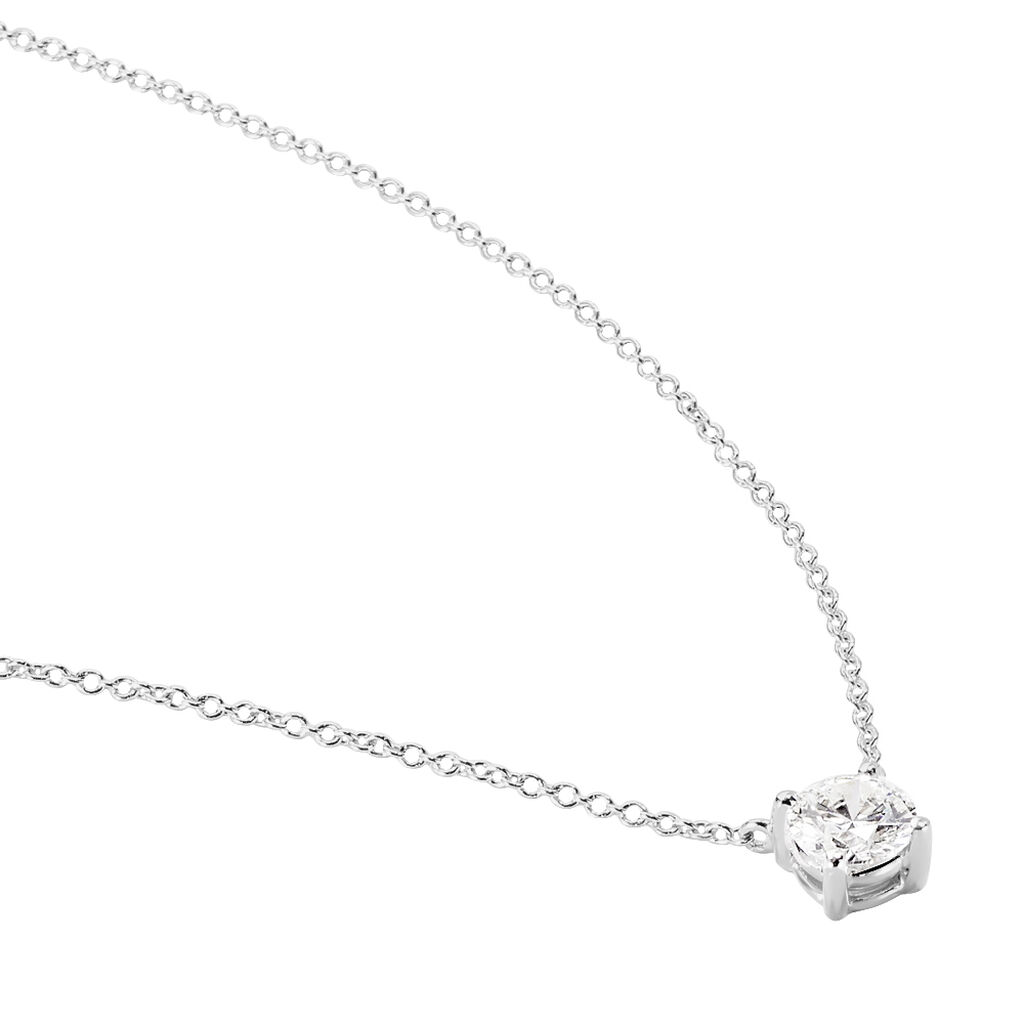Collier Aphrodite Or Blanc Diamant - Colliers Femme | Histoire d’Or
