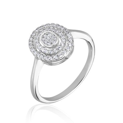 Bague Fidjy Argent Blanc Oxyde De Zirconium - Bagues avec pierre Femme | Histoire d’Or