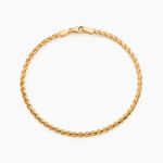 Bracelet Jayna Maille Palmier Or Jaune - Bracelets cha&icirc;ne Femme | Histoire d&rsquo;Or