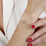 Bracelet Magou Argent Blanc Oxyde De Zirconium - Bracelets Femme | Histoire d&rsquo;Or