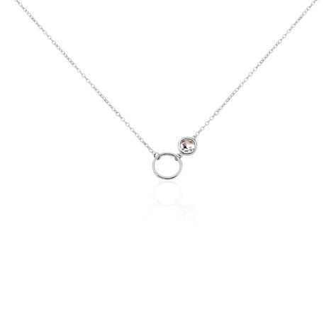 Collier Bastiano Argent Blanc Oxyde De Zirconium - Colliers fantaisie Femme | Histoire d&rsquo;Or