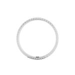 Alliance Multi Facettes Diamantee Or Blanc - Alliances Unisex | Histoire d&rsquo;Or