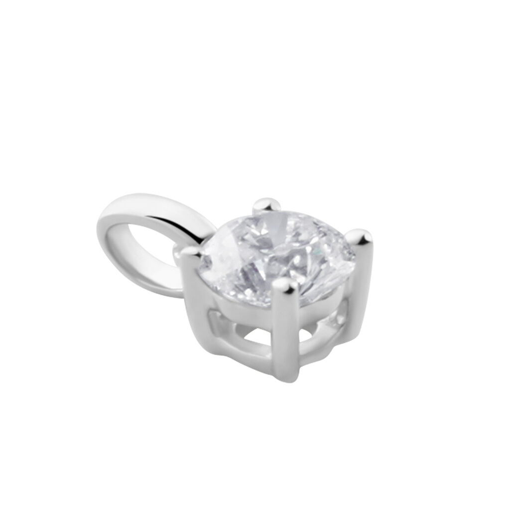 Pendentif Victoria Or Blanc Diamant - Pendentifs Femme | Histoire d’Or
