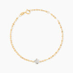 Bracelet Or Jaune Luminae Oxyde De Zirconium - Bracelets Femme | Histoire d&rsquo;Or