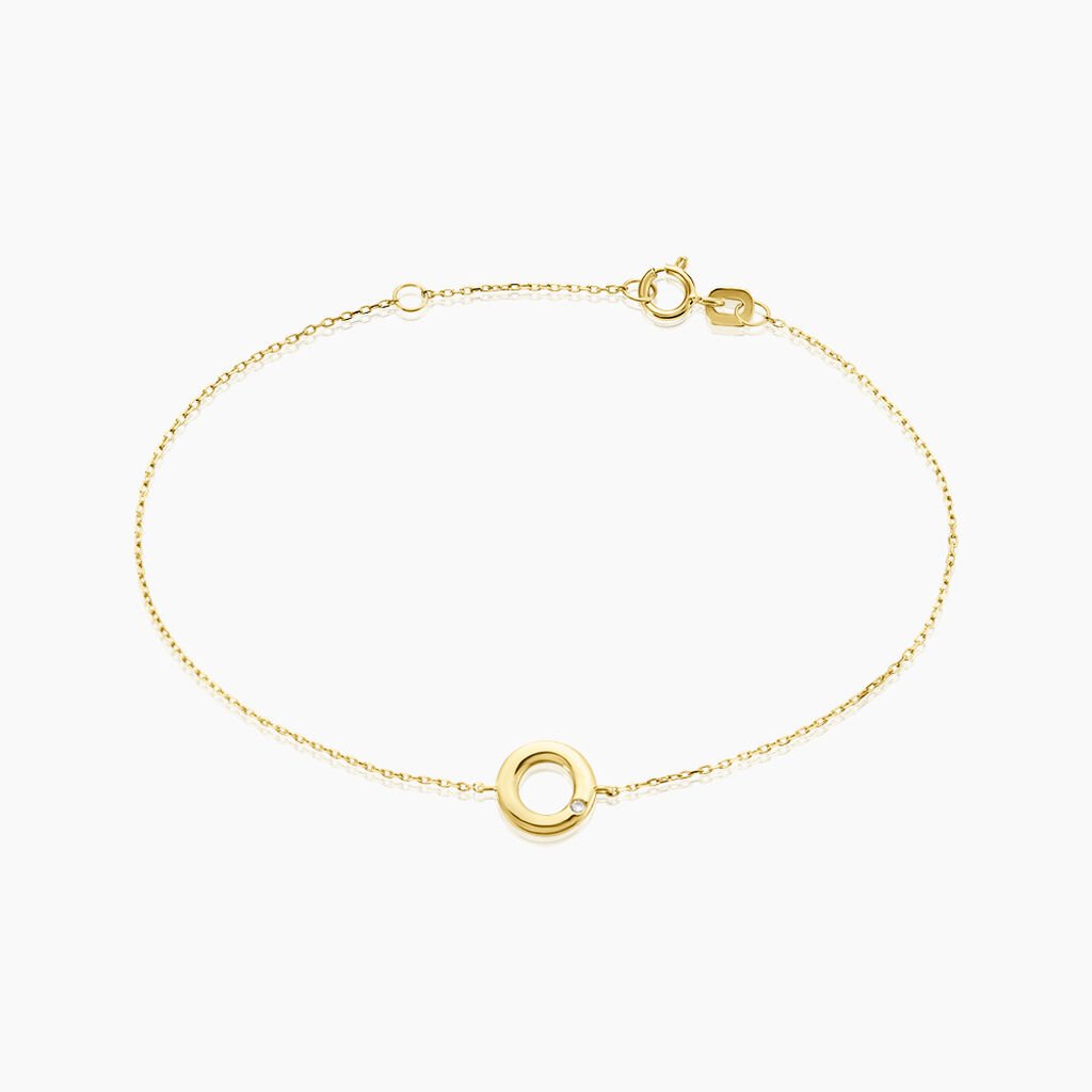 Bracelet Caius Or Jaune Oxyde De Zirconium