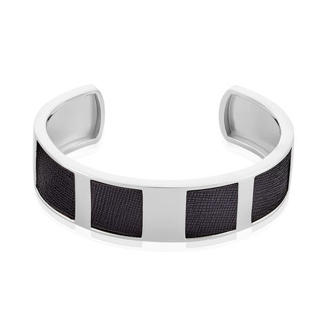 Bracelet Jonc Milo Argent Blanc - Bracelets joncs Homme | Histoire d’Or