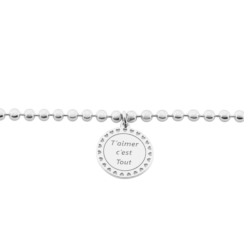 Bracelet Shamsi Argent Blanc - Bracelets Femme | Histoire d’Or