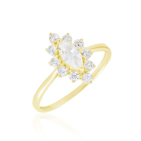 Bague Or Jaune Vladimira Oxyde De Zirconium - Bagues solitaires Femme | Histoire d’Or