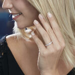 Alliance Valentine Or Blanc Diamant Synthetique - Alliances Femme | Histoire d&rsquo;Or