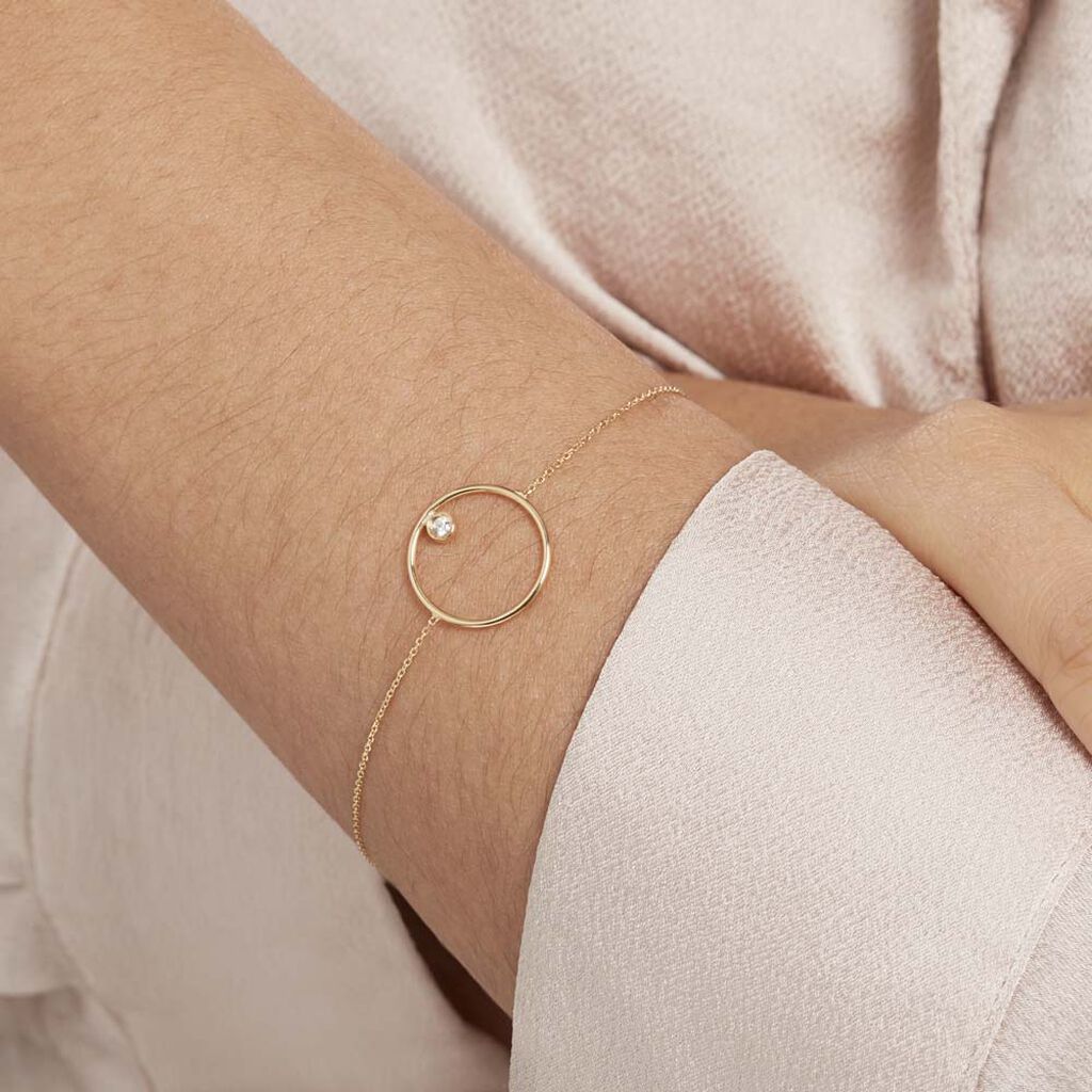 Bracelet Kimly Or Jaune Oxyde De Zirconium - Bracelets Femme | Histoire d’Or
