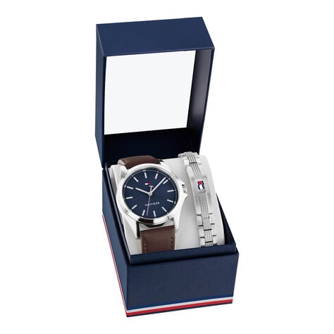 Coffret De Montre Tommy Hilfiger Bruce Bleu - Montres Homme | Histoire d’Or