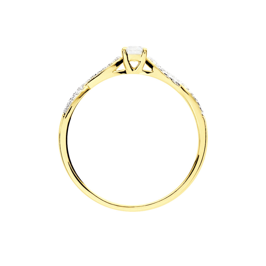 Bague Solitaire Livia Or Jaune Diamant - Bagues solitaires Femme | Histoire d&rsquo;Or