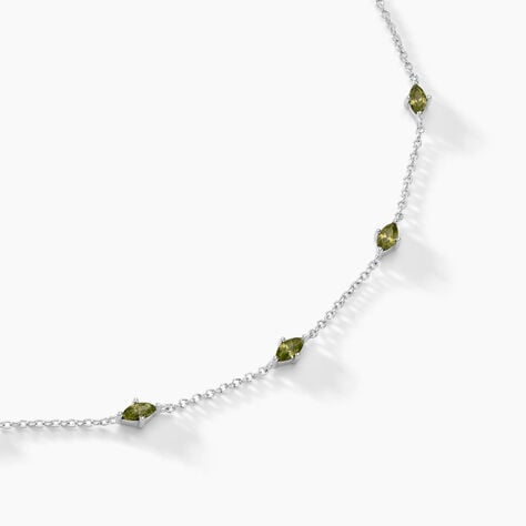 Collier Borya Argent Blanc Oxyde De Zirconium - Colliers fantaisie Femme | Histoire d’Or
