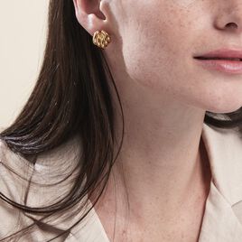 Boucles D'oreilles Or Jaune Verbena - Clous d'oreilles Femme | Histoire d’Or