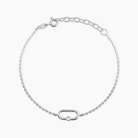 Bracelet Infini Pop Argent Blanc Oxyde De Zirconium - Bracelets Femme | Histoire d’Or