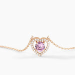 Collier Suzon Argent Rose Oxyde De Zirconium - F&ecirc;te des m&egrave;res Femme | Histoire d&rsquo;Or